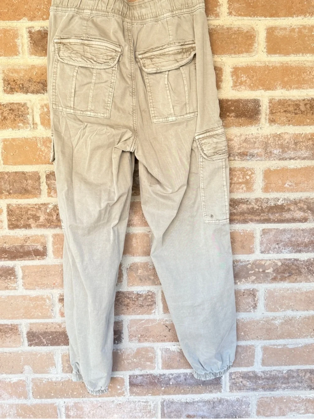 American Eagle Outfitters Tan Straight-Leg Cargo Pants